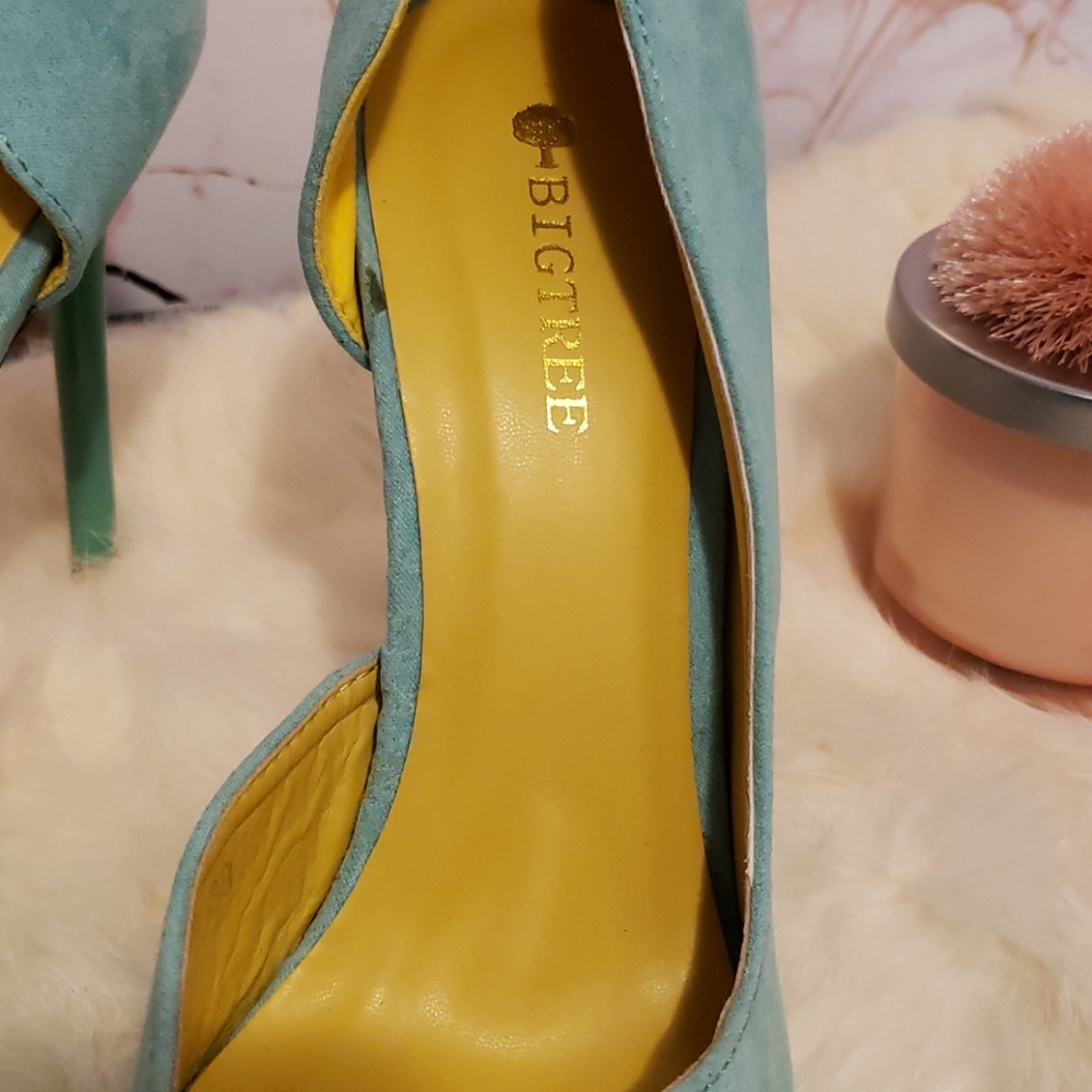 Teal heels Sz 7 New - Picture 6 of 8
